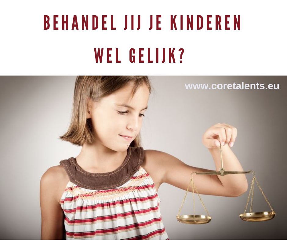 Behandel jij je kinderen gelijk 